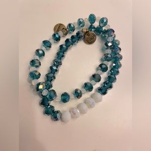 Erimish bracelets set of 2 in blue/green colors. Never worn
